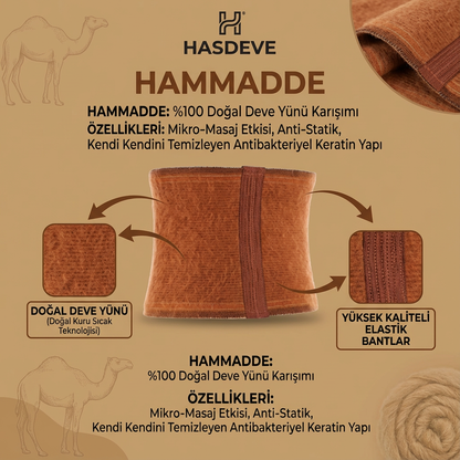 Deve Tüyü Yün Bel Korsesi