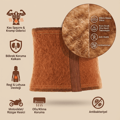 Deve Tüyü Yün Bel Korsesi