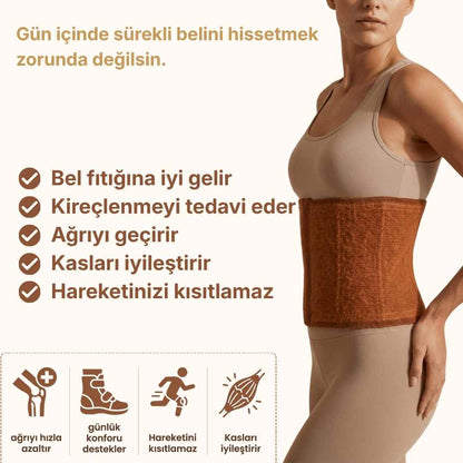 Deve Tüyü Yün Bel Korsesi